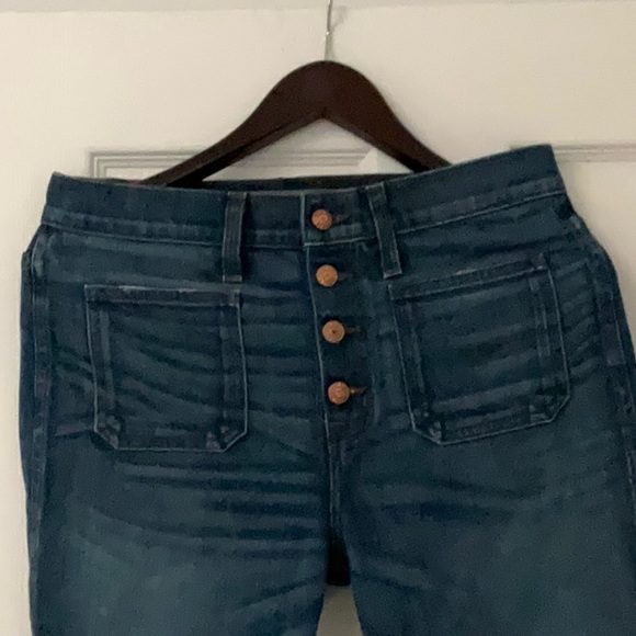 J CREW POINT SUR DENIM JEANS BUTTON FLY AND PATCH POCKETS - Picture 4 of 4